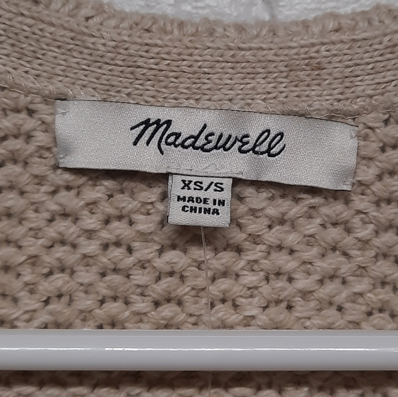 NWT Madewell (XS/S) Boho Open Front Cardigan Sweater with Fringe - Picture 7 of 9